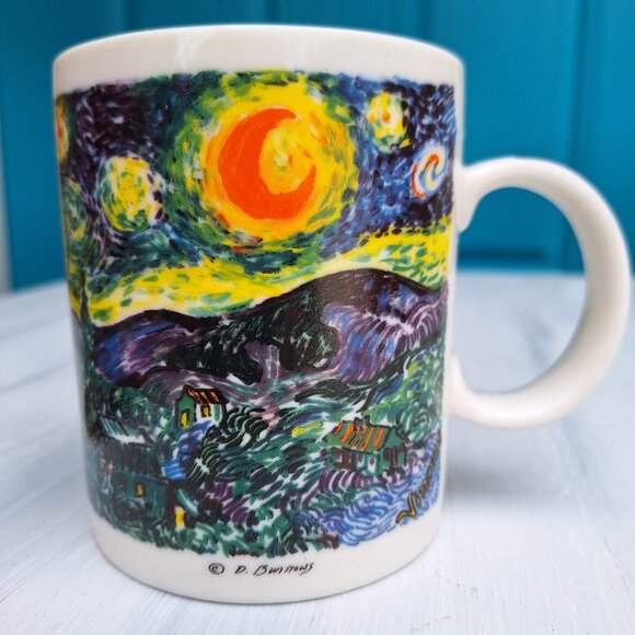 Vintage Mug Van Gogh Starry Night Artist Gifts Famous Impressionist Painting Art - Picture 10 of 17